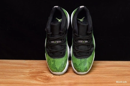 SNAKESKIN GREEN RETRO - 11 528895-033 LOW JORDAN 1018